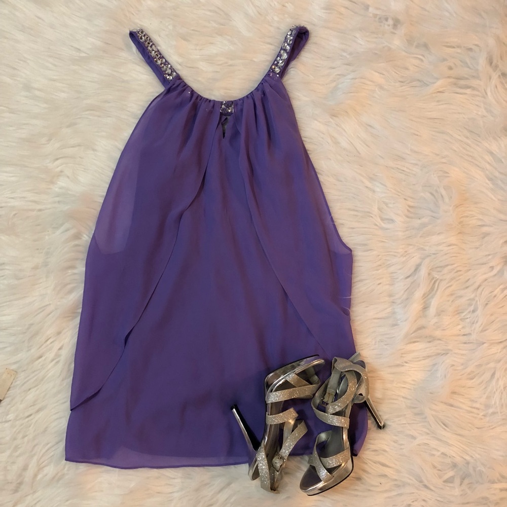 Hailey Logan Purple Dress